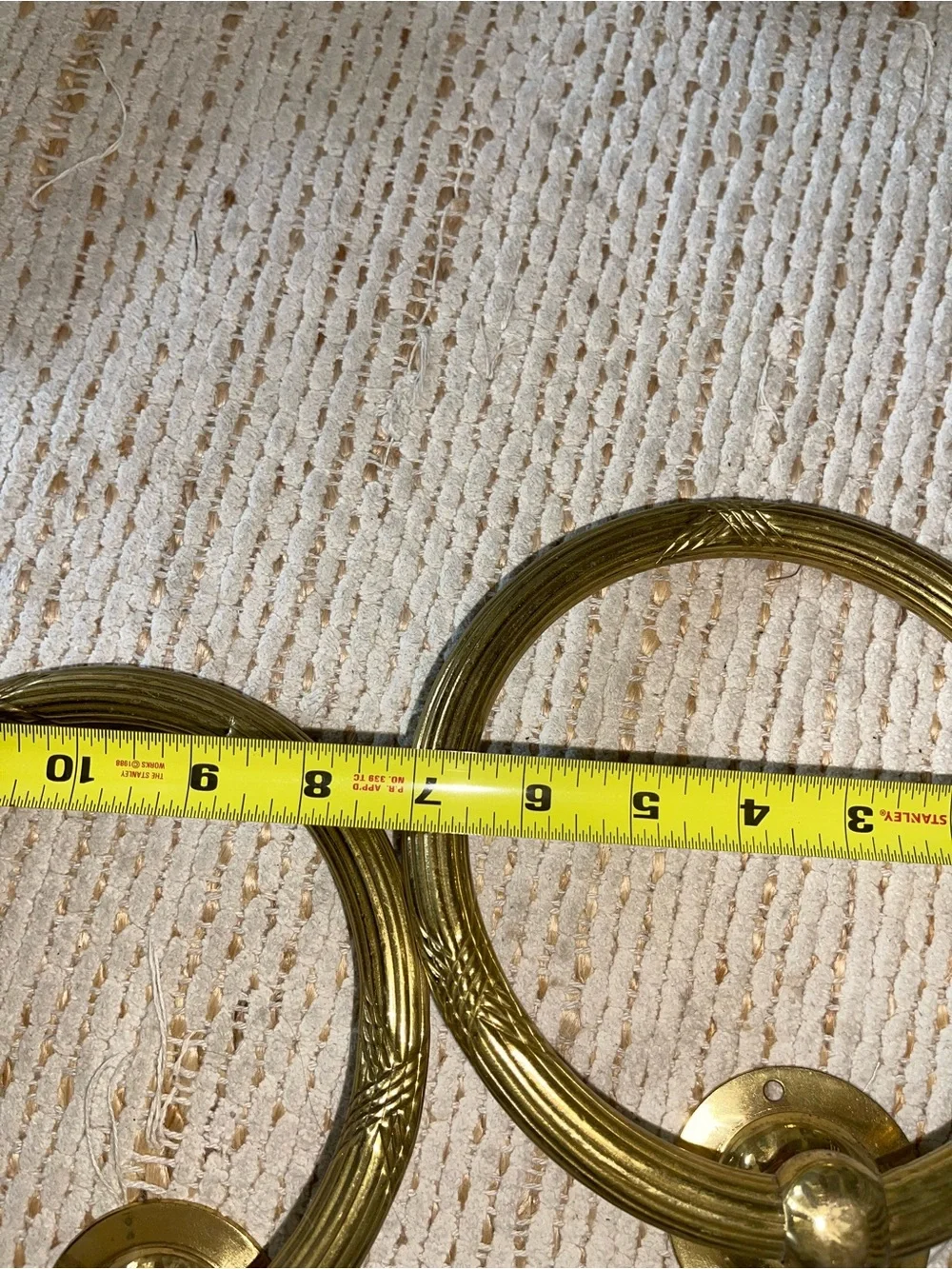 Vintage wall mount towel rings